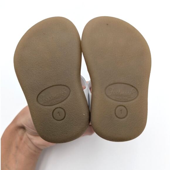 Footmates Eco-Ariel Velcro Sandal Adjustable Strap Kids' White Size US1 - Picture 8 of 11
